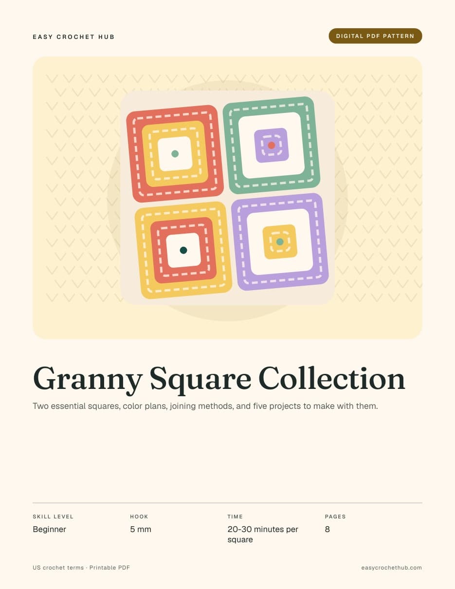 Page 1 of the Granny Square Collection PDF: Cover